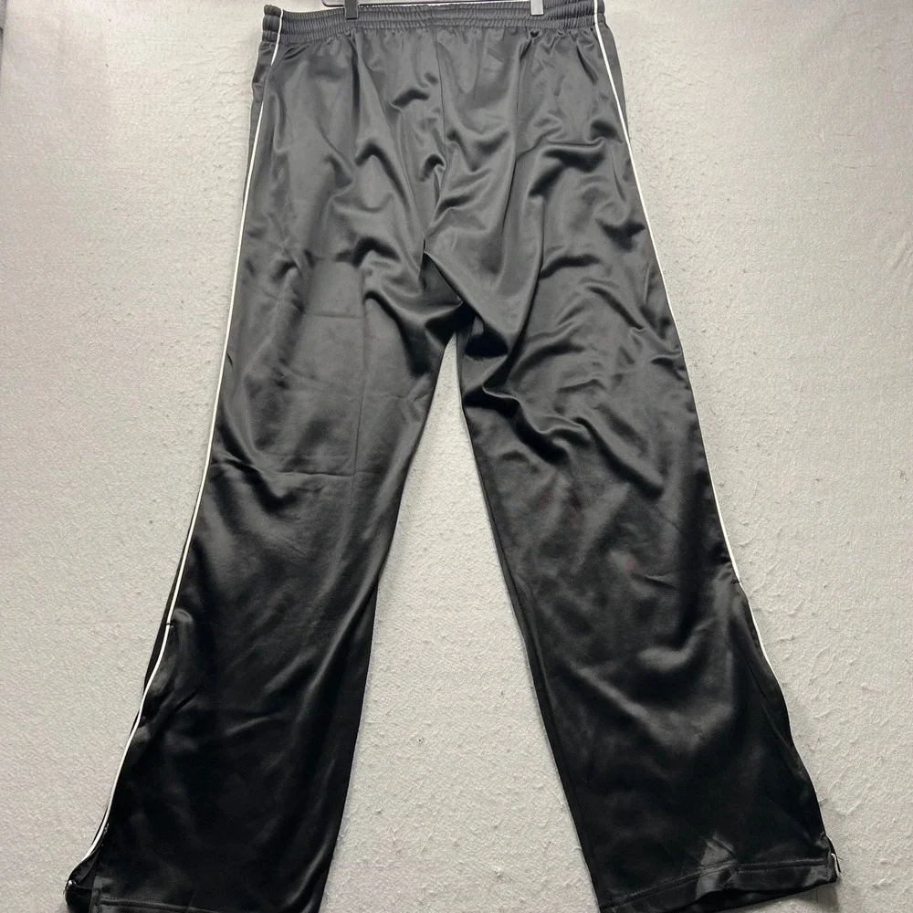 Nike Track Pants‎ Mens XXL Black White Stripe Zip Leg Athletic Warm Up 1482